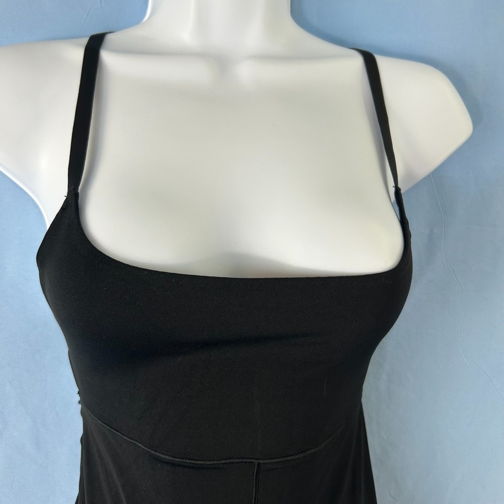 Offline BY Aerie Real Me One Piece Bodysuit Womens Small Black Cross Back Strap - Picture 4 of 16